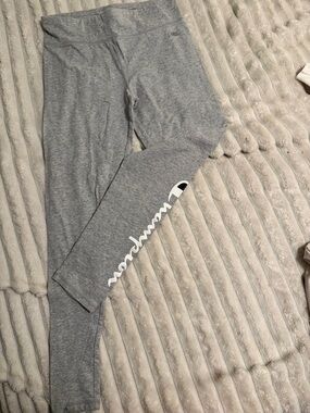 Champion Gray Logo Script Leggings